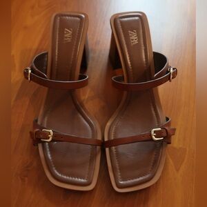 Zara Block Heel Sandals